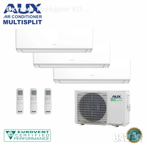 Multisplit AUX Air Conditioning – 3 internal units, 3 x 9,000 BTU