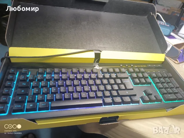 Клавиатура Corsair K55 RGB PRO, гейминг, IP42, RGB подсветка, , снимка 6 - Клавиатури и мишки - 55494143