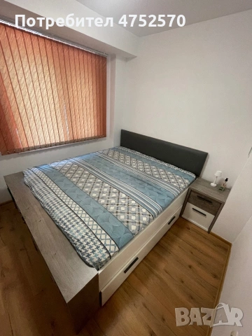 Спалня 180/200 с матрак ТЕД + нощно шкафче, снимка 4 - Спални и легла - 54713549