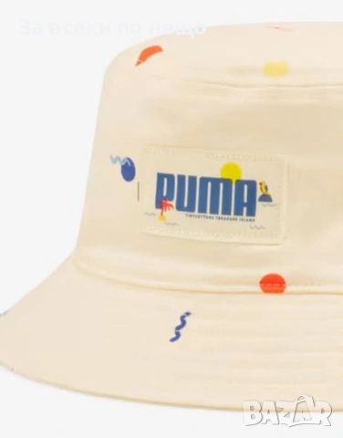 PUMA x Tiny Bucket Hat Yellow Little Kids Детска Жълта Шапка Тип Идиотка Код P2805, снимка 4 - Шапки - 55227867