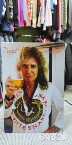 David Coverdale-метална табела (плакет), снимка 2 - Китари - 54086255