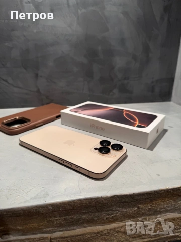 КАТО ЧИСТО НОВ Iphone 16 Pro Max Desert + калъф, снимка 2 - Apple iPhone - 54117116