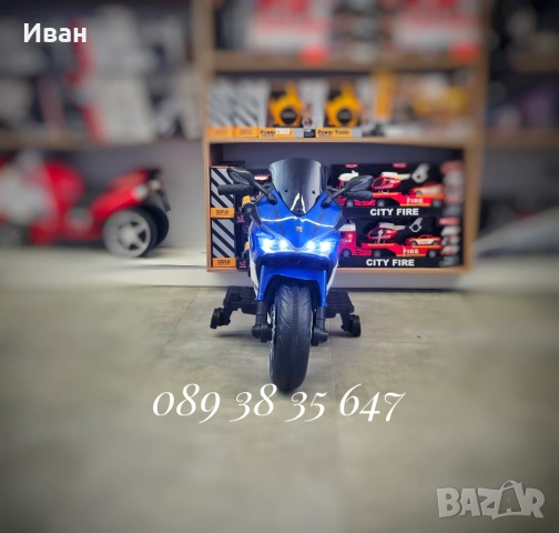 ТОП ЦЕНА!НОВО!Акумулаторен мотор Surfer BLUE с 12V батерия,мека седалка,BT, снимка 3 - Коли, камиони, мотори, писти - 51803553