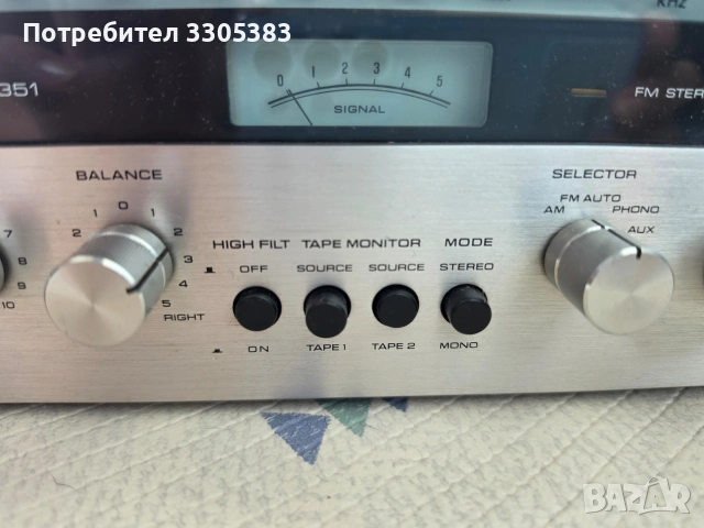 Винтидж Стерео Ресийвър Technics SA-5351 (SA-5350) – Отлично състояние!, снимка 5 - Ресийвъри, усилватели, смесителни пултове - 55057312