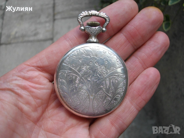 КОЛЕКЦИОНЕРСКИ СРЕБЪРЕН ДЖОБЕН ЧАСОВНИК MATY BESANCON, снимка 5 - Антикварни и старинни предмети - 55234623