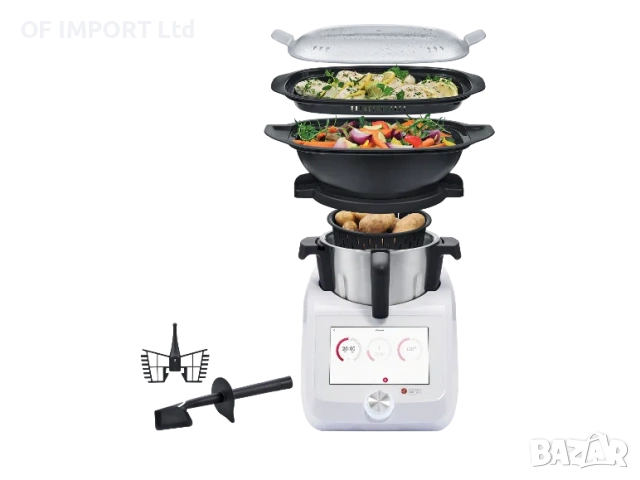 Смарт Кухня Кухненски Робот SILVERCREST Monsieur SKMS 1200 A1, снимка 6 - Кухненски роботи - 54277101