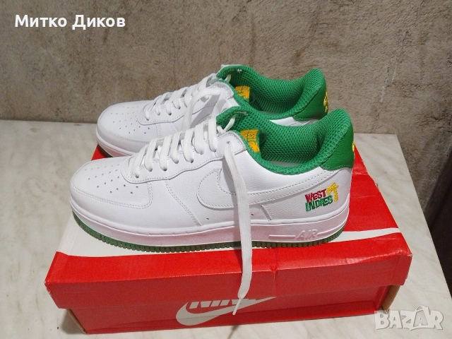 Nike Air Force 1 Low Retro QS "West Indies",US9.5 UK 8.5 #43 Стелка 275 мм нови, снимка 2 - Маратонки - 54957762