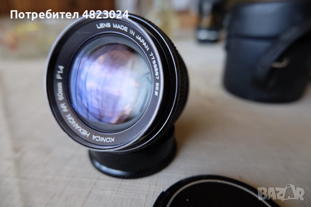 Konica Hexanon AR 50mm f1.4 Lens. Konica AR Mount, снимка 5 - Обективи и филтри - 54516540