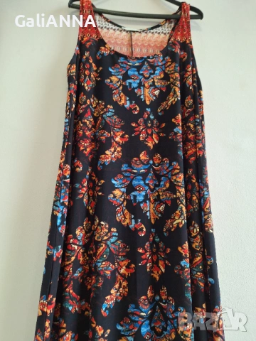 ДЪЛГА ЕФЕКТНА РОКЛЯ XL-2XL, снимка 2 - Рокли - 54672656