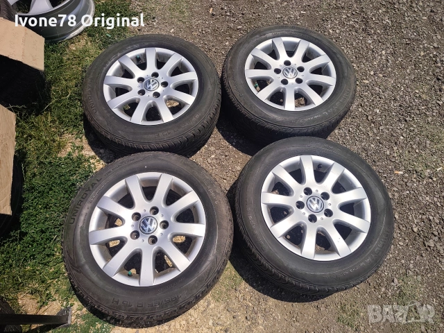 ПРОМОЦИЯ АЛУМИНИЕВИ ДЖАНТИ от VW GOLF 5 5x112 15цола.Отлично състояние, снимка 2 - Гуми и джанти - 55179669
