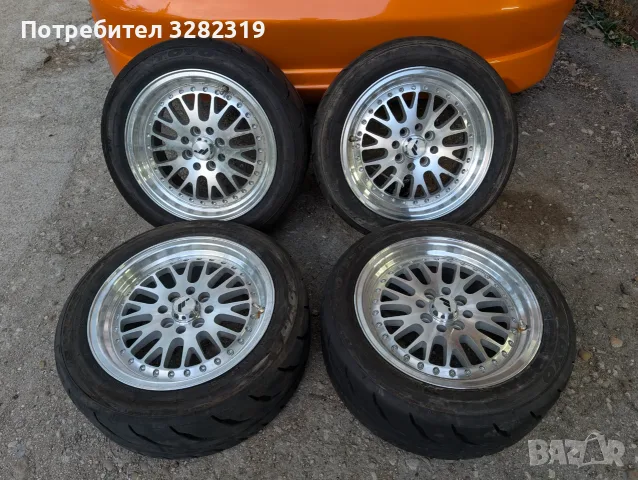 JR10 15 4x100 Toyo R888 195/50/15, снимка 2 - Гуми и джанти - 55438986