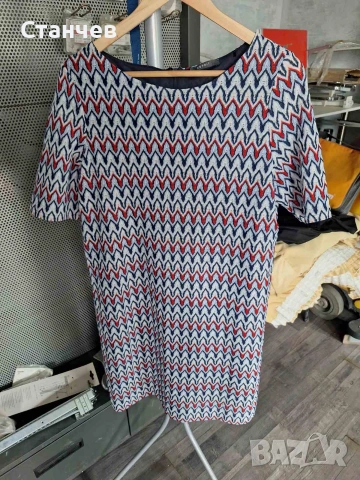 Оригинална макси рокля Esprit с плътен зиг-заг десен, размер XXL / 3XL