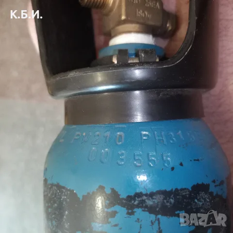 Малка метална бутилка за пълнене на - ПЦП - въздушно оръжие , снимка 5 - Въздушно оръжие - 55501503