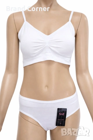 Дамски комплект бельо Hunkemöller – бял, сутиен XL / бикини L