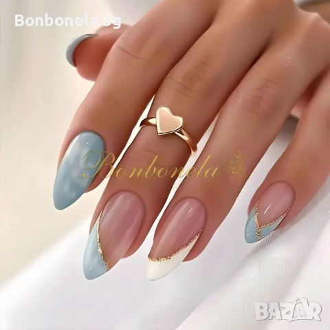 Самозалепващи изкуствени нокти Press On Nails, снимка 13 - Продукти за маникюр - 53033355