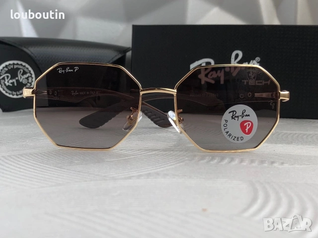 Ray Ban Ferrari 2 цвята мъжки слънчеви очила осмоъгълни с поляризация  дамски унисекс, снимка 8 - Слънчеви и диоптрични очила - 55149496