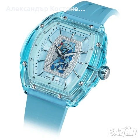 Нов часовник TSAR BOMBA Crystal Chic Swiss TB8219B - гаранция