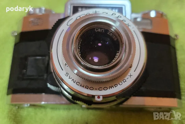 Zeiss Ikon Contaflex Super + Carl Zeiss Tessar 50mm f/2.8 | Винтидж немски фотоапарат, снимка 5 - Фотоапарати - 55511783