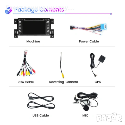 7" мултимедия за Suzuki Grand Vitara (2005–2015) – Android, навигация, CarPlay, DSP, снимка 4 - Аксесоари и консумативи - 53958756