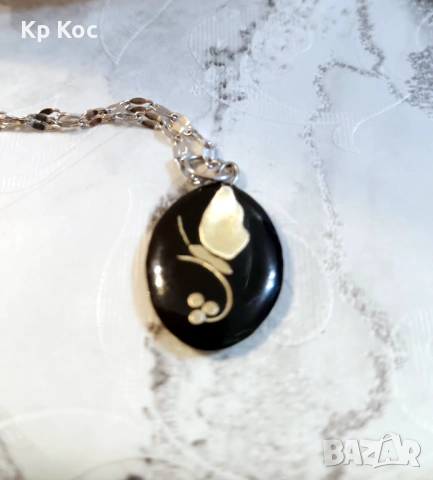 Уникално дамско колие с дизайнерски елемент, снимка 3 - Колиета, медальони, синджири - 54217191