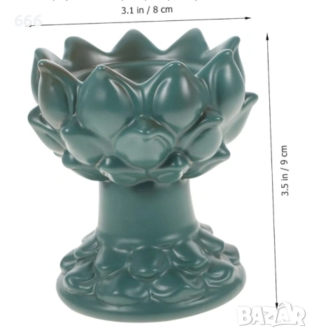 Свещник Лотос, снимка 4 - Други стоки за дома - 54005454