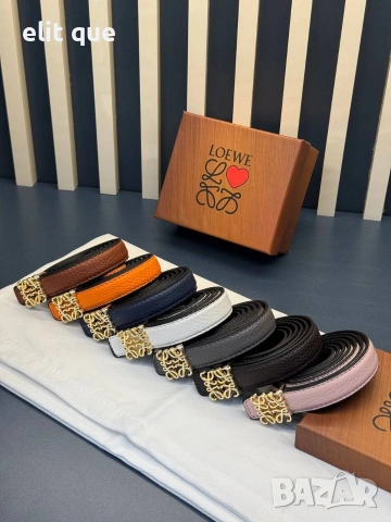 колан от естествена кожа в кутия 2см loewe, снимка 3 - Колани - 55219445