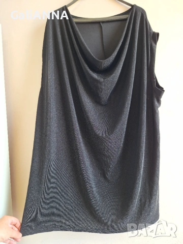 СТРАХОТНА СРЕБРИСТА ТУНИКА/РОКЛЯ 3XL-4XL, снимка 2 - Туники - 54813834