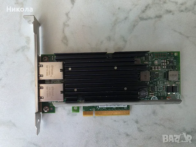Продавам PCI-E x8 LAN card 10GBit Intel