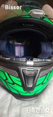 Каска HJC RPHA 10 Plus Green Mamba Размер: M, снимка 5 - Аксесоари и консумативи - 54006214