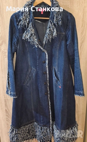 Дънков бутиков тренч Хл