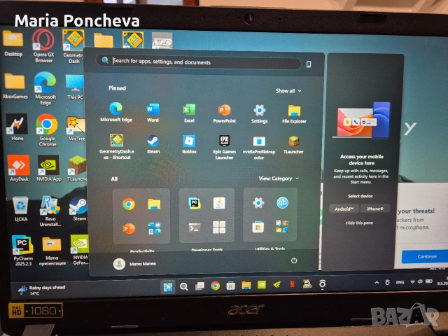 лаптоп Acer Aspire5 , снимка 6 - Лаптопи за дома - 54478061