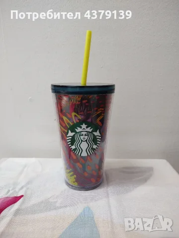 Starbucks чаши със сламка 473 мл/нови, снимка 2 - Чаши - 55688241
