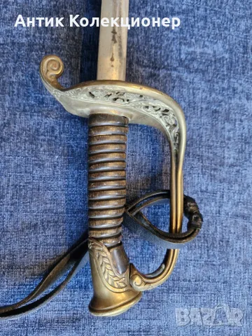 Сабя офицерска, М1855, Франция, снимка 5 - Антикварни и старинни предмети - 55630562