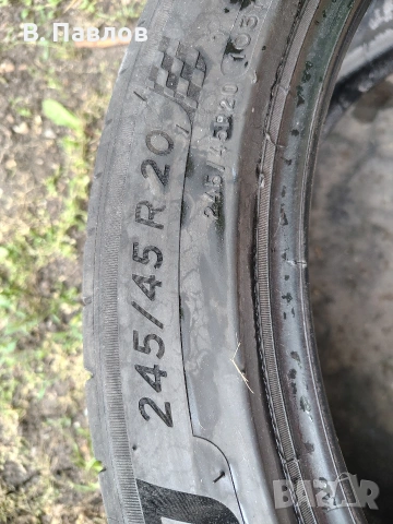 Гуми Michelin 245/45/20 dot0922 цената е за двете гуми, снимка 2 - Гуми и джанти - 55177454
