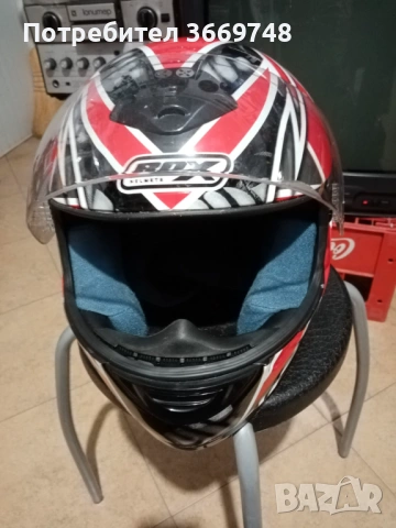 Продава доста запазена  мото каска BOX, снимка 3 - Спортна екипировка - 54217984