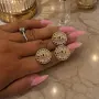 обеци от неръждаема стомана celine , снимка 1