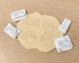 4 бр Happy Birthday Честит Рожден ден пластмасови печати печат надпис сладки бисквитки торта парти, снимка 1