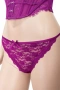 Hunkemöller дантелено дамско долнище 2XL в цвят фуксия/магента, снимка 1