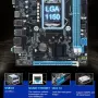 H81 дънна платка LGA1150 DDR3 M.2 NVMe HDMI mATX, снимка 3