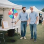 Колело на късмета въртящо се колело за томбола/игра с маркери и стойка (Prize Wheel), снимка 9