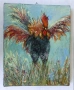 Цветя в синя ваза  масло / платно Art by MiMa картина kartina, oil on canvas painting, снимка 6