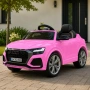 Детска акумулаторна кола Audi RS Q8 12V - Дистанционно управление, музика, LED светлини и амортисьор, снимка 4