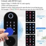 FTSTech Електронна интелигентна ключалка Биометрична ключалка за врата с пръстов отпечатък , снимка 3
