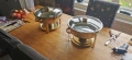 Комплект за бюфет WARMOUNTS 6L Gold Chafing Dish, 2 броя, кръгли съдове за затопляне с капак, снимка 10