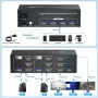 8K/60Hz 4K/120Hz USB 3.0 HDMI KVM превключвател за три монитора и два компютъра, снимка 5