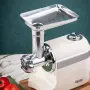 Месомелачка с приставка за домати  Voltz OV51991F, 600/1800W, Аксесоар за колбаси, Бял, снимка 4