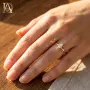 Нов Златен Пръстен с 0.45кт Естествен Диамант , снимка 3