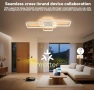 Смарт LED таванна лампа BAYHT, интелигентен LED плафон 80W, 105 см, димируема, дистанционно и гласов, снимка 7