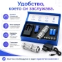 Мощен син акумулаторен лазер пойнтер 5000mW палещ клечка  пука балон, снимка 6