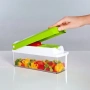 Кухненско Ренде за зеле,моркови с контейнер-Nicer Dicer Plus от 13 части + Подарък Бутилка за зехтин, снимка 5